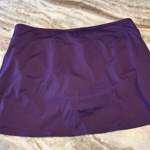 Lands' End Purple Swim Mini Skirt